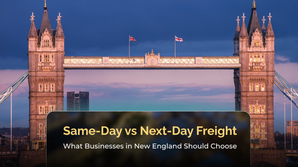 Same-Day vs Next-Day Freight: What Businesses in New England Should Choose
